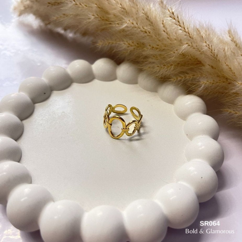 Statement Ring | SR064 | Gold