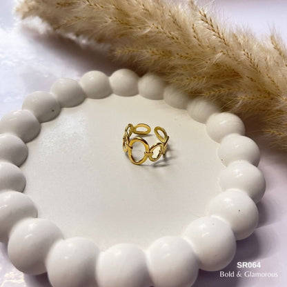 Statement Ring | SR064 | Gold