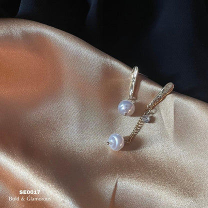 Irregular Pearl Drop Earring | SE017