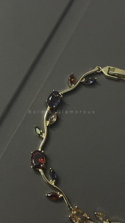 Zircon Tulip Bracelet | Multicolor