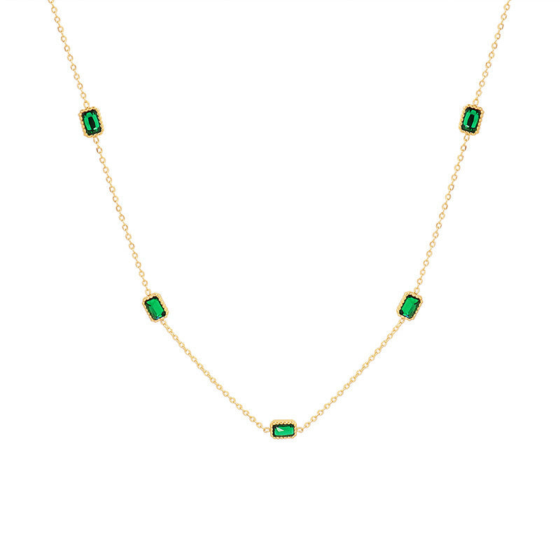 Necklace | SN116 | Green Diamond