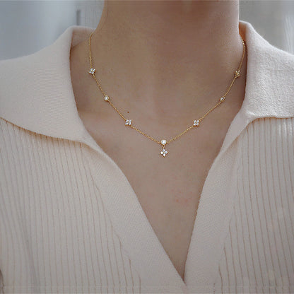Necklace | SN120 | Lucky Four Leaf Clover