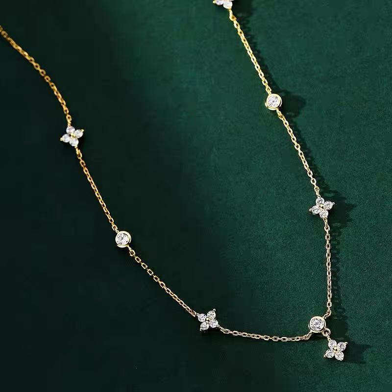Necklace | SN120 | Lucky Four Leaf Clover